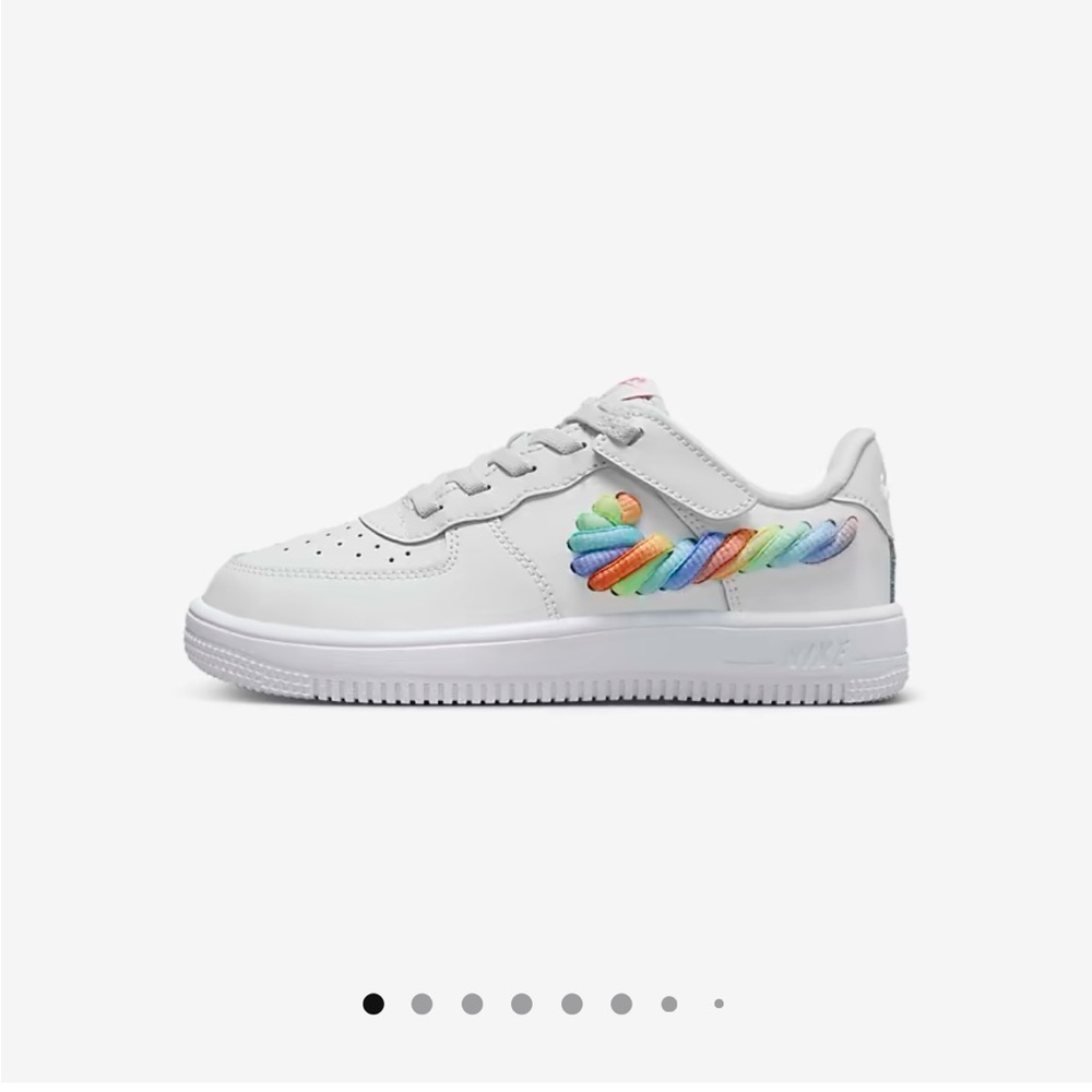 Nike force 1 lowv8 easyon size 10.5 little kids/toddler